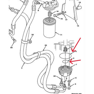 O-Ring - Outer Oil Adapter OEM CRU-22654