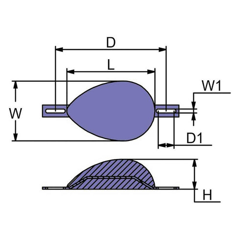 European Hull Anode Zinc Martyr CM2000Z